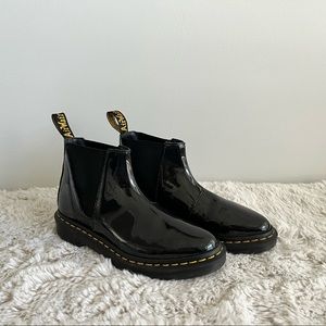 DR MARTEN Bianca patent leather boots size 6